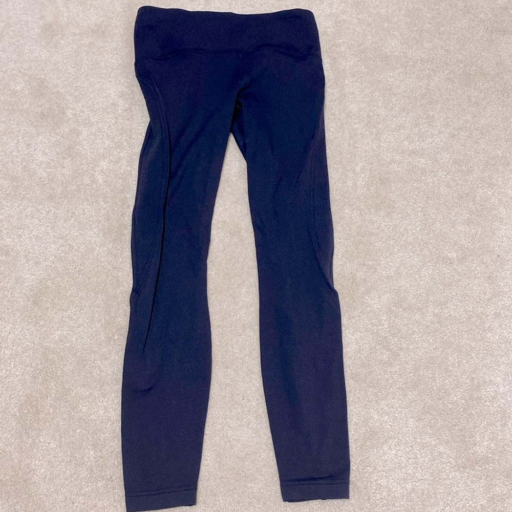 Lululemon Fast as Fleece 28” Navy Leggings